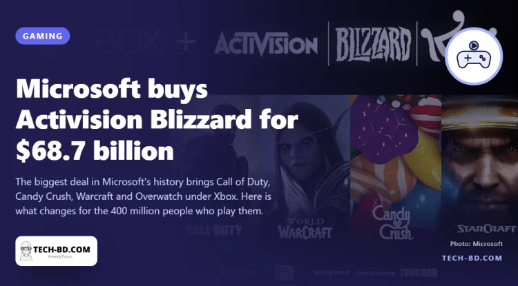 Microsoft buys Activision Blizzard for $68.7 billion: what it means for Call of Duty and Candy Crush players