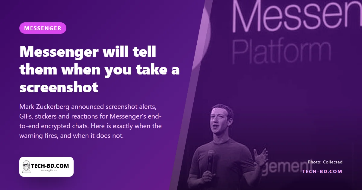 Messenger will now tell the other person when you screenshot an encrypted chat