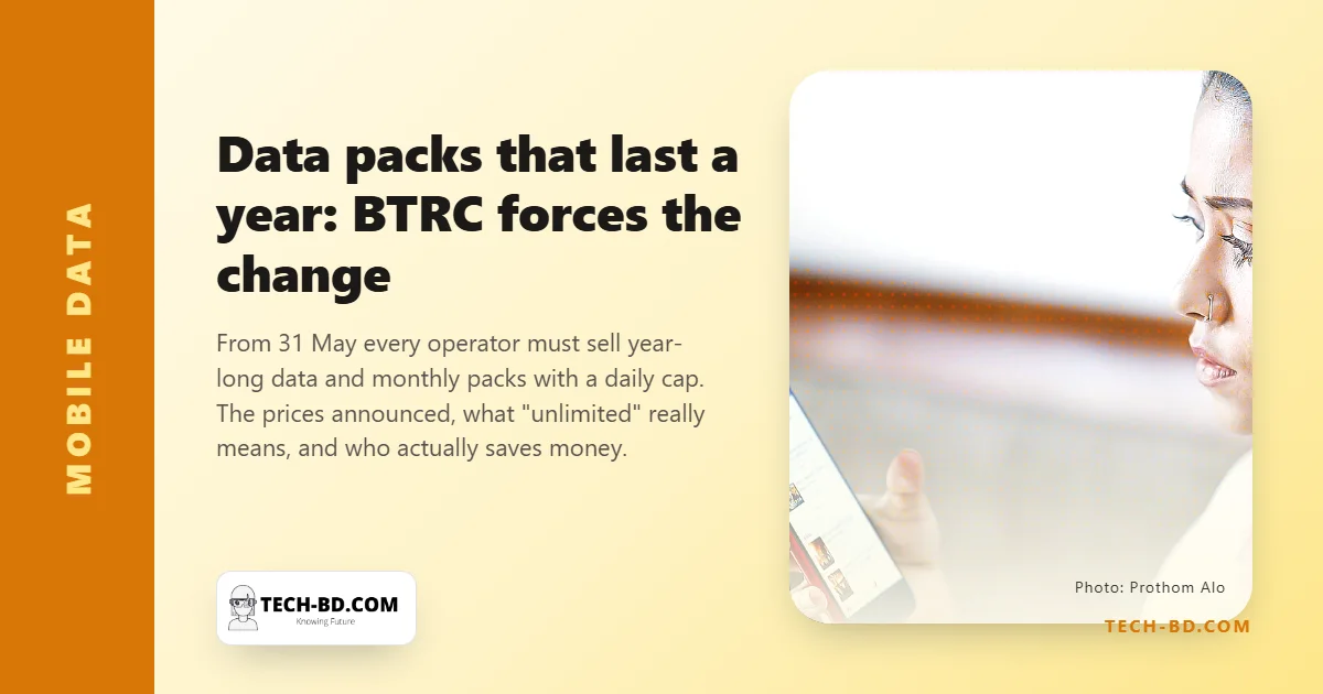 Data packs that last a year: BTRC forces "unlimited" and daily-cap bundles on the operators