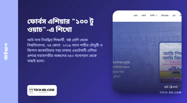 ফোর্বস এশিয়ার "১০০ টু ওয়াচ"-এ একমাত্র বাংলাদেশি নাম শিখো: এডটেকটি কী করে, কেন বাছাই হলো