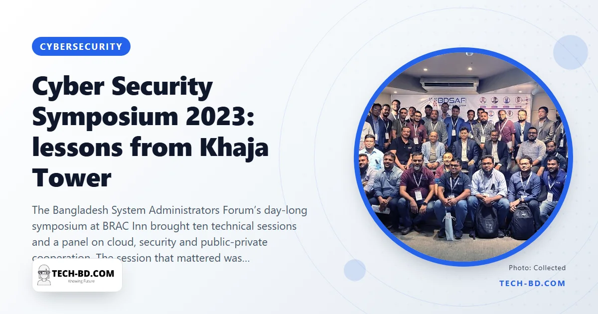 Two days after the Khaja Tower fire took a fifth of the country offline, the sysadmins held their security symposium — and talked about the disaster nobody had rehearsed