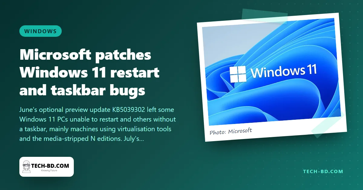Windows 11’s vanishing taskbar and endless restart loop are fixed — install KB5040442, and think twice about “preview” updates