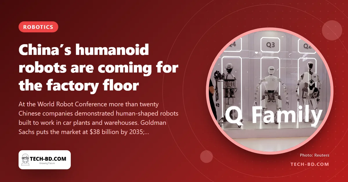 After electric cars, humanoids: two dozen Chinese firms showed factory robots in Beijing, and one promises them for under $30,000
