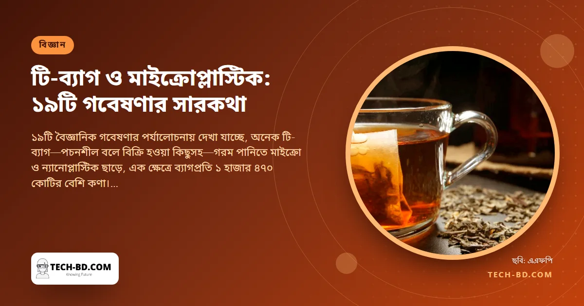 আপনার টি-ব্যাগ থেকে কাপে মিশছে শতকোটি প্লাস্টিক কণা—১৯টি গবেষণা যা বলছে