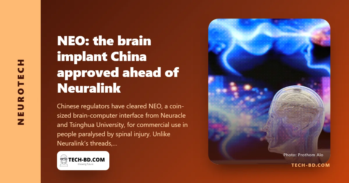 China approves a brain chip for sale before Neuralink — and it never touches the brain itself