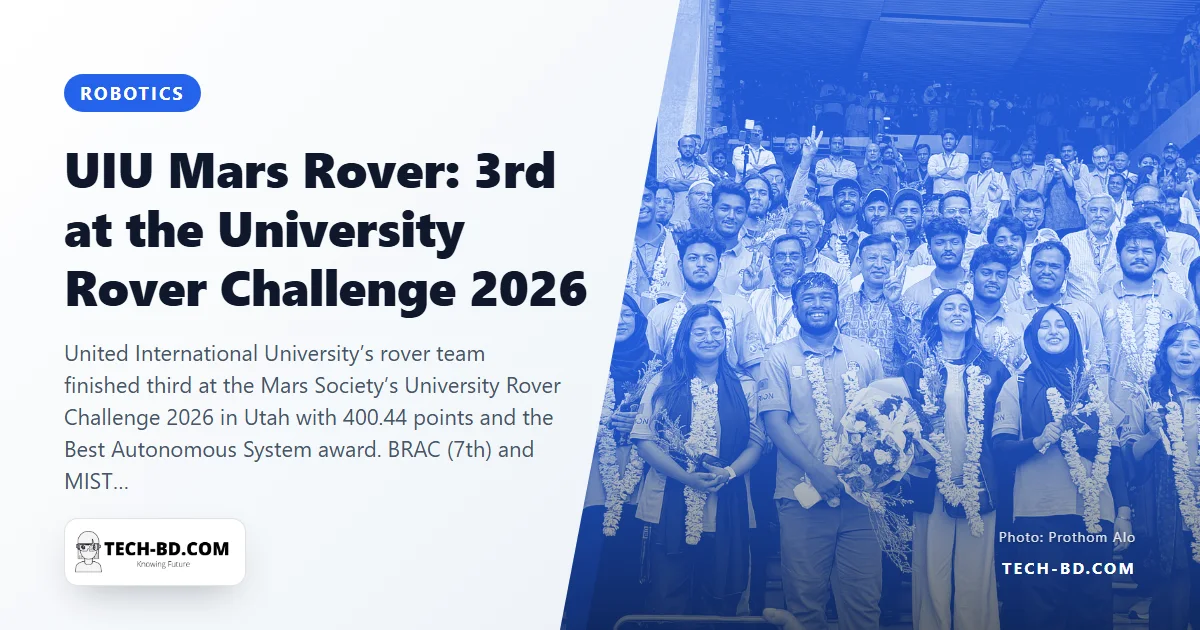 Third in the world: how UIU’s Mars rover team built Bangladesh’s best robotics record