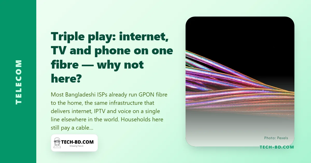 One fibre, three services: why Bangladesh still pays for a separate dish line it no longer needs