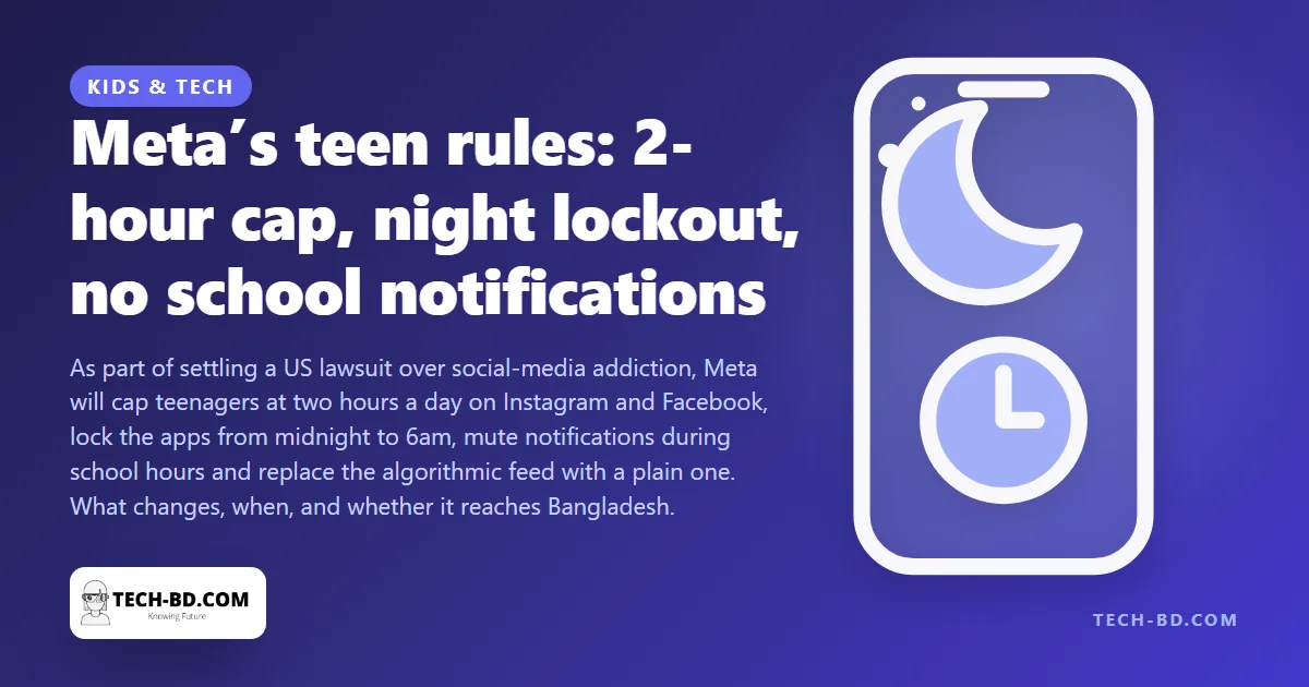 Two hours a day, nothing after midnight: Meta’s new teen limits for Instagram and Facebook, explained
