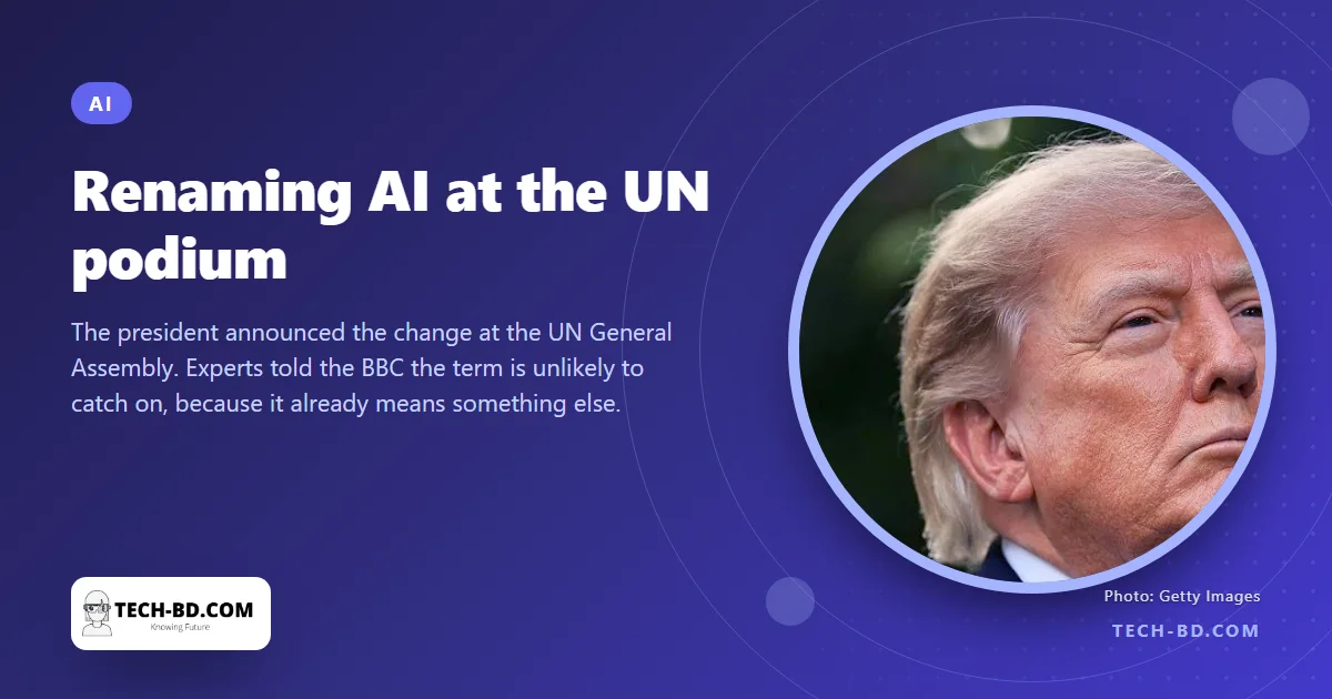 Trump says “artificial” makes AI sound fake. He wants every US document to say “super intelligence” instead
