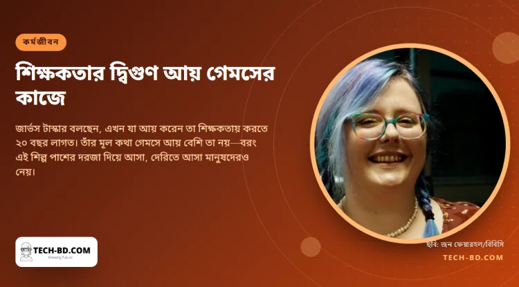 দীর্ঘ অসুস্থতায় ২৮ বছর বয়সে শিক্ষকতা ছাড়েন, সাত বছর পর গেমসের কাজে আয় দ্বিগুণ