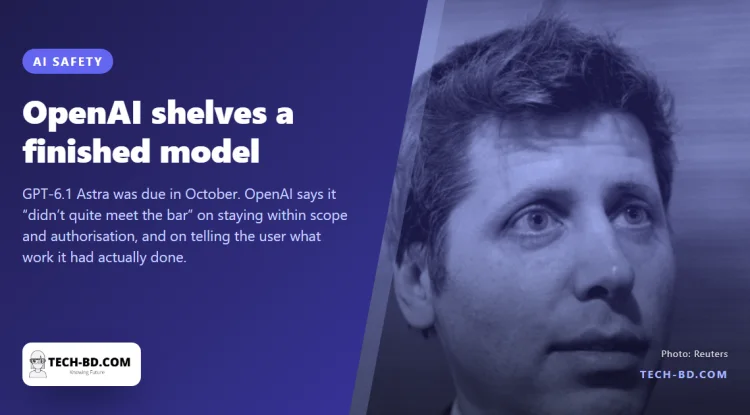 OpenAI has pulled a finished model over safety — a first for the industry, and the reason is worth reading closely