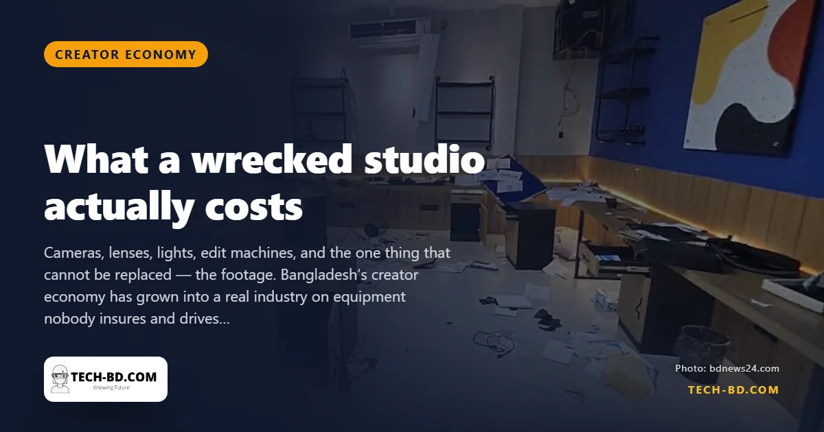 A content business can lose everything in twenty minutes. Almost no Bangladeshi creator is covered for it