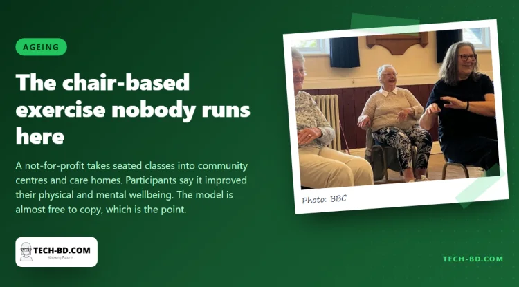 Chair-based exercise and laughter yoga: the cheapest intervention in ageing, and nobody runs it here