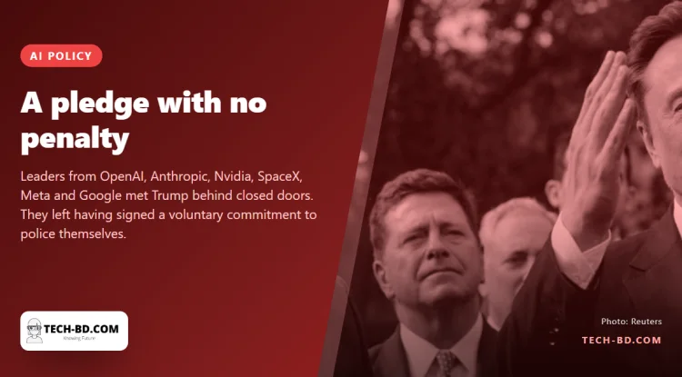 The AI bosses signed a “morally binding” document at the White House. Nobody has said what happens if they break it