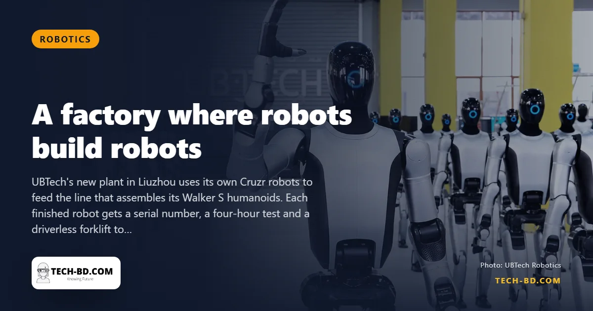Inside the Chinese factory where robots build robots: one humanoid every ten minutes, 10,000 a year