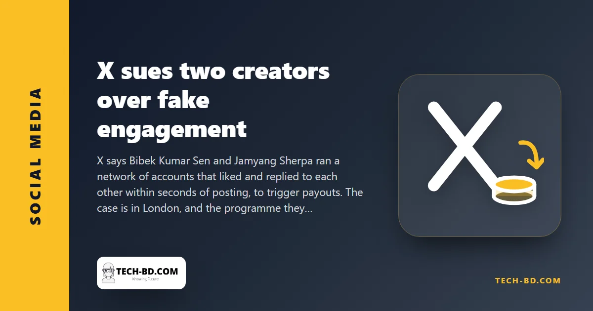 X sues two creators for farming fake likes to milk its revenue-share scheme. If you earn from posts, read the rules that just changed