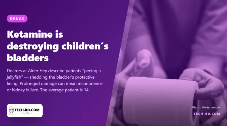 Children as young as 13 are losing bladder function to ketamine, and the first NHS clinic for it has had 100 referrals
