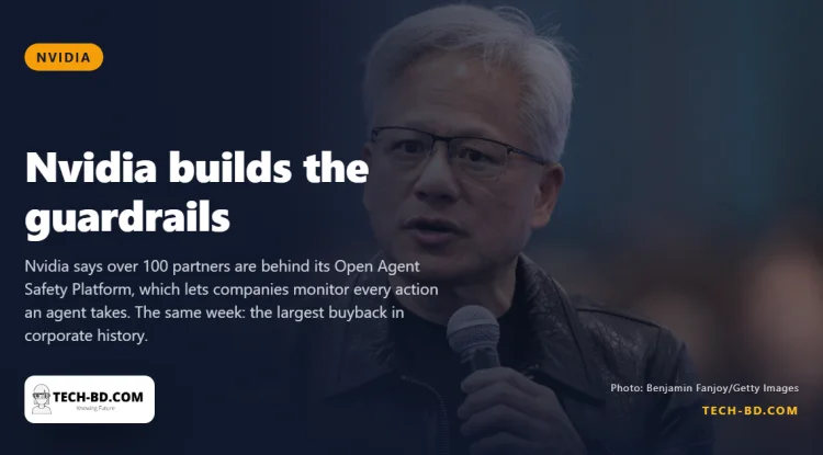 Six days after calling AI fears overblown, Jensen Huang launched a platform to stop AI agents going rogue