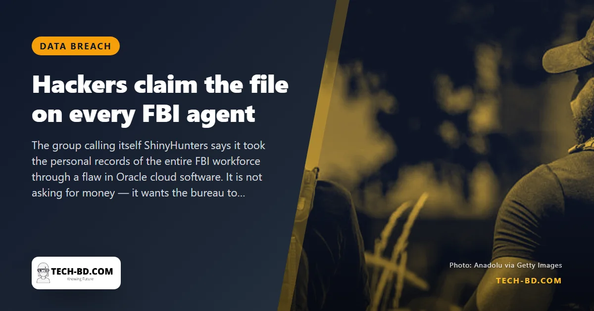 Hackers say they hold the name, badge number and home address of every FBI agent