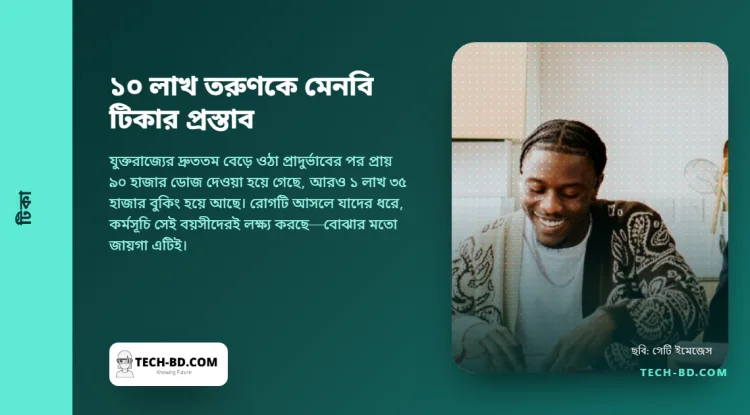 কেন্টের প্রাদুর্ভাবের পর ১০ লাখ তরুণকে বিনা মূল্যে মেনিনজাইটিস বি টিকা দিচ্ছে ইংল্যান্ড