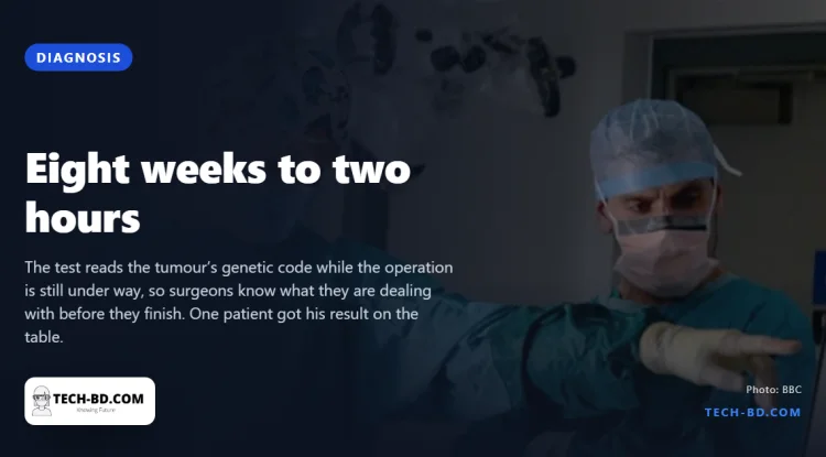A brain tumour diagnosis used to take up to eight weeks. A new NHS test does it in two hours, during surgery