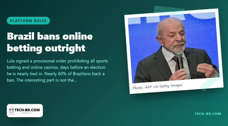 Brazil legalised online betting in 2018. Eight years later the president has banned it, calling the industry a cancer