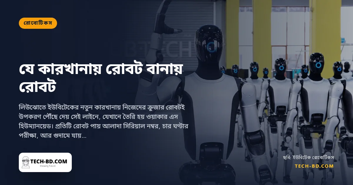 চীনের যে কারখানায় রোবট বানায় রোবট: প্রতি দশ মিনিটে একটি হিউম্যানয়েড, বছরে ১০ হাজার