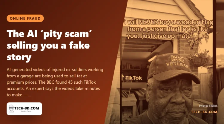 The wounded veteran selling handmade flags does not exist. A real veteran paid £154.99 to find that out