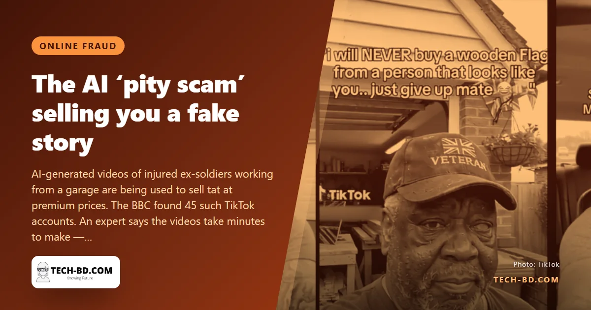 The wounded veteran selling handmade flags does not exist. A real veteran paid £154.99 to find that out