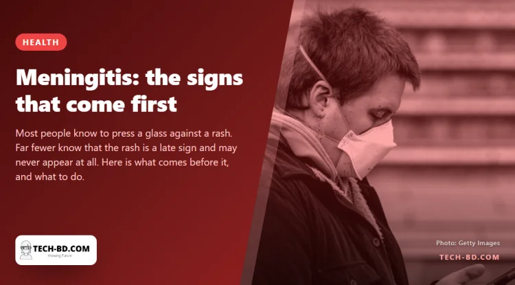 Meningitis can kill within hours. The glass test is the last sign, not the first