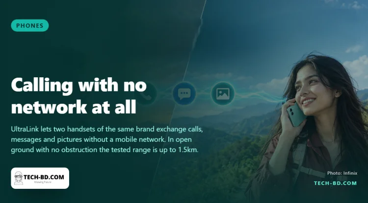 Two Infinix phones can now talk to each other with no tower at all, up to 1.5km apart