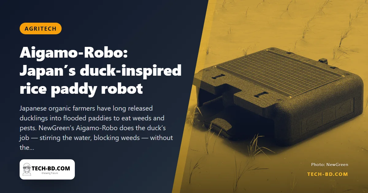 The robot that replaced the ducks: how a 6 kg machine weeds Japan’s organic rice paddies