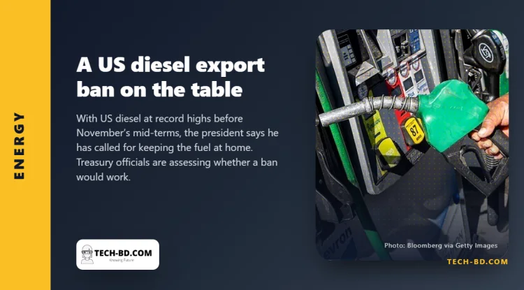 Trump says he would back a halt to US diesel exports. The country that imports it is watching closely