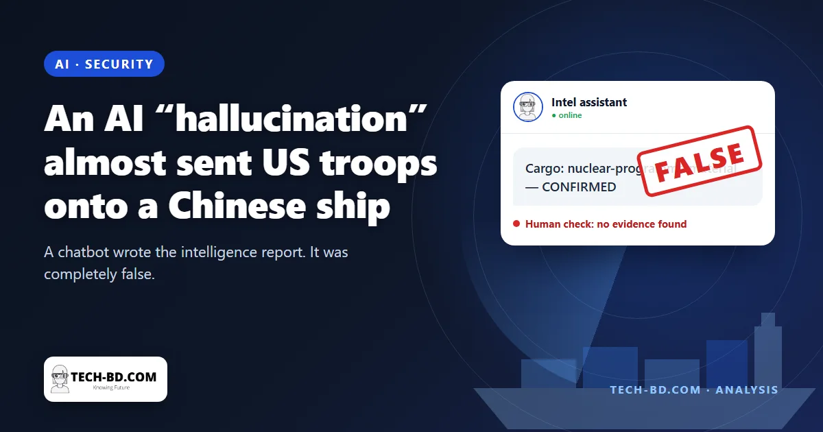 An AI “hallucination” nearly sent US troops onto a Chinese cargo ship
