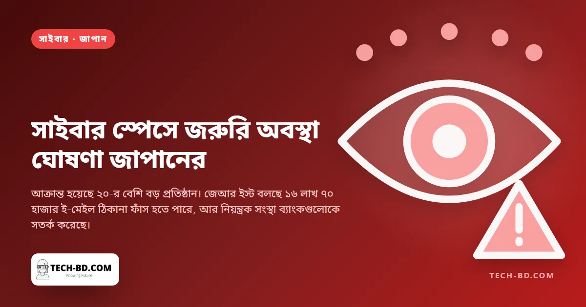 সাইবার স্পেসে জরুরি অবস্থা ঘোষণা করল জাপান, আর ব্যাংকগুলোকে বলল পরিচয়ের প্রমাণ হিসেবে ড্রাইভিং লাইসেন্স না নিতে