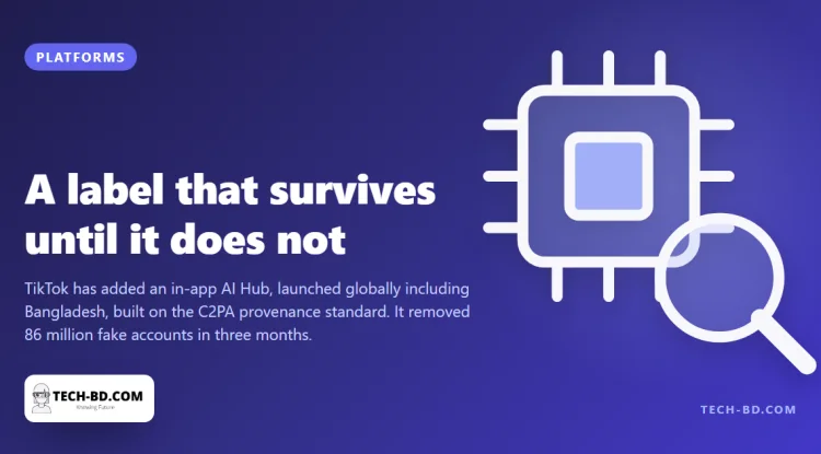 TikTok’s AI Hub is live in Bangladesh — and the standard behind it only works while nobody screenshots anything