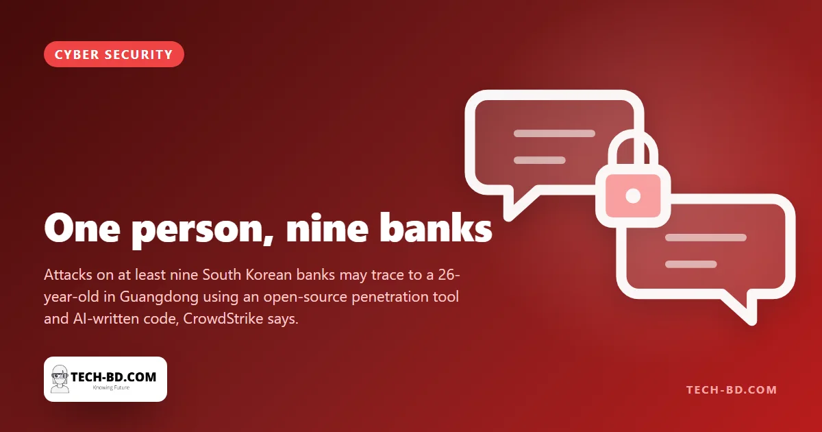 CrowdStrike says one person with an AI agent may have attacked nine South Korean banks
