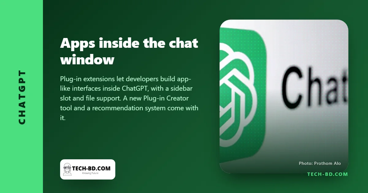 ChatGPT is becoming a place other apps live inside, with their own sidebar space and interactive panels