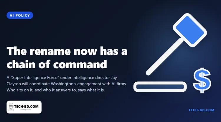 Trump’s renamed AI now has a body to run it — led by the national intelligence director, reporting to the White House