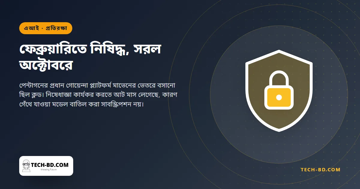 ফেব্রুয়ারিতে অ্যানথ্রপিক নিষিদ্ধ করেছিল পেন্টাগন, ব্যবহার বন্ধ হলো এ সপ্তাহে — সাত মাসের এই ব্যবধানটিই আসল খবর
