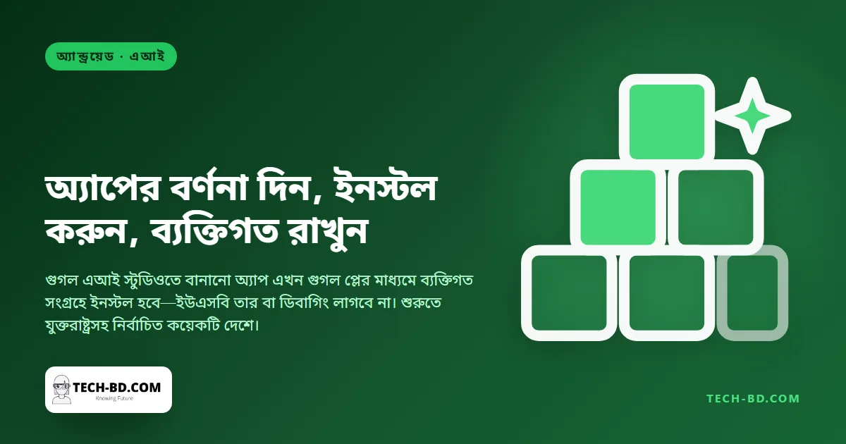 সাধারণ ভাষায় বর্ণনা করা অ্যাপ এবার সরাসরি ফোনে বসিয়ে দেবে গুগল, আর সেটি প্লে স্টোরে কখনো দেখাই যাবে না