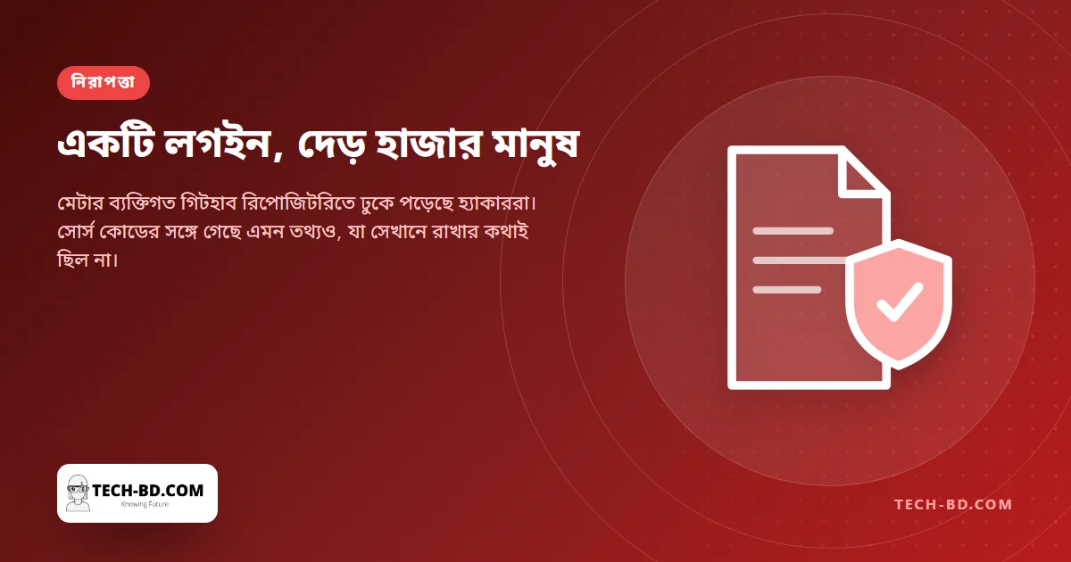 এক কর্মীর চুরি হওয়া লগইনেই খুলে গেল মেটার গিটহাব — সোর্স কোডের সঙ্গে গেল ১৫০০ জনের তথ্যও
