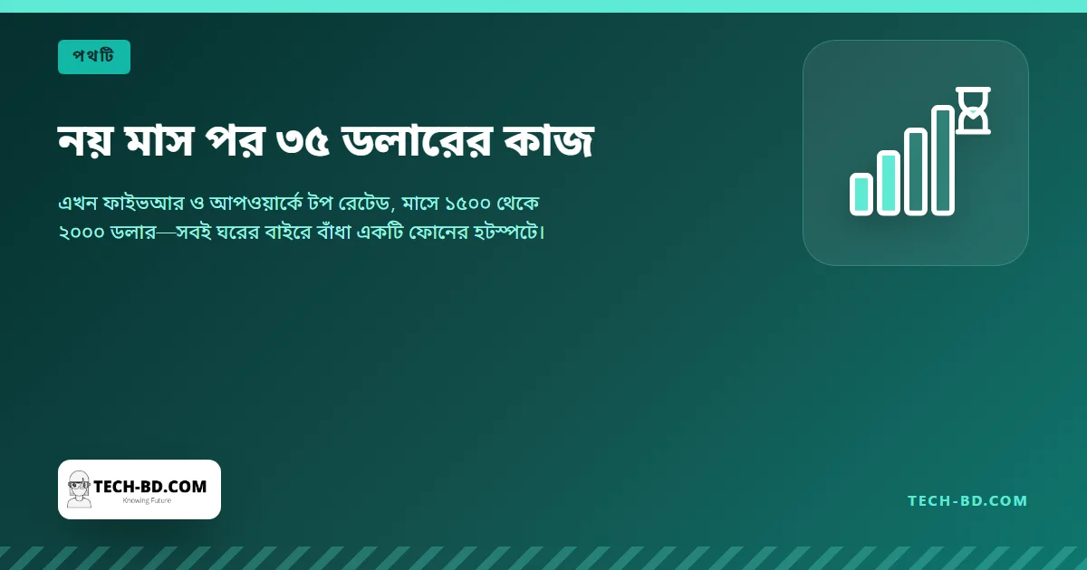 নয় মাস পর ৩৫ ডলারের কাজ
