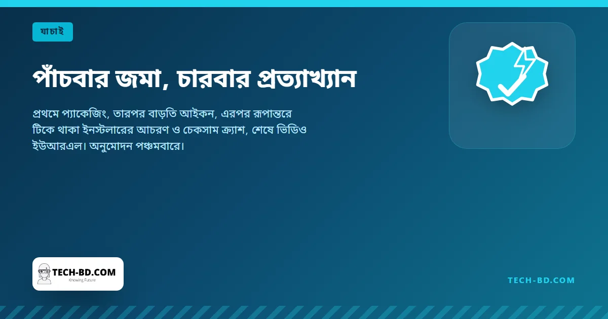 পাঁচবার জমা, চারবার প্রত্যাখ্যান