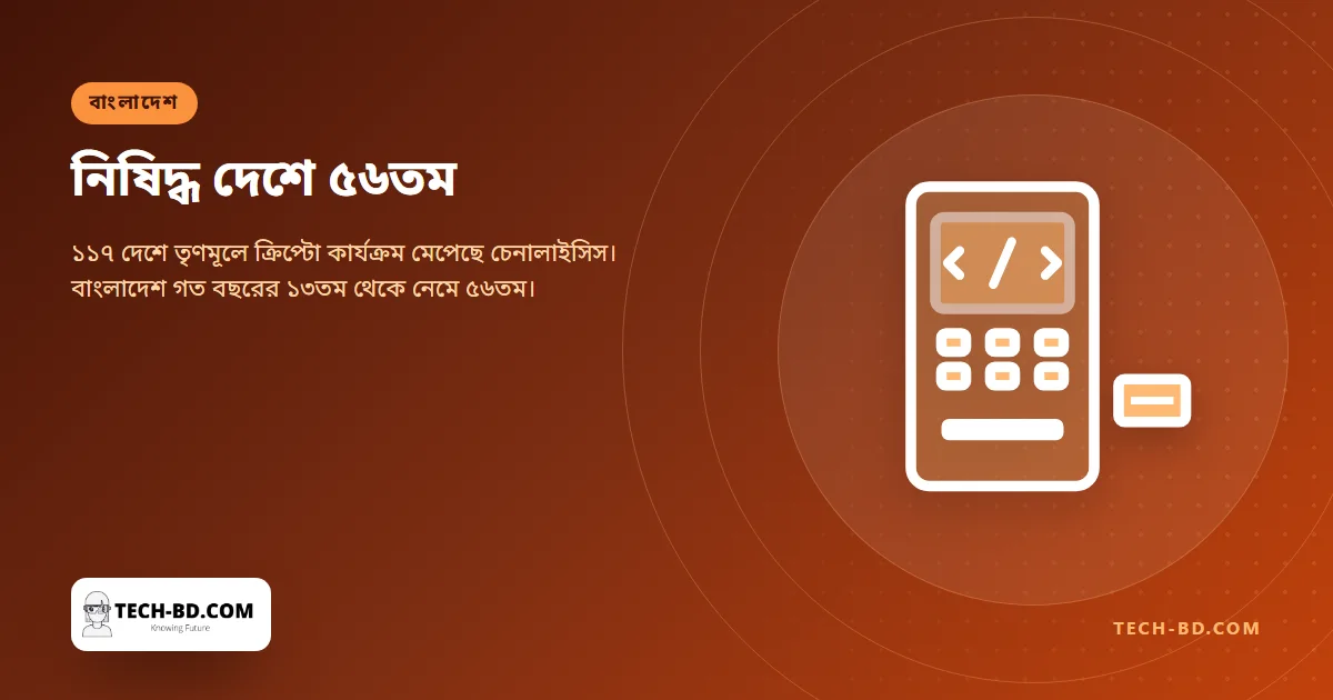 তৃণমূলে ক্রিপ্টো ব্যবহারে বিশ্বে বাংলাদেশ ৫৬তম — যে দেশে এটি ব্যবহারই নিষিদ্ধ