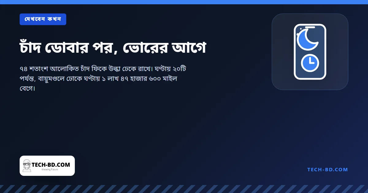 চাঁদ ডোবার পর, ভোরের আগে