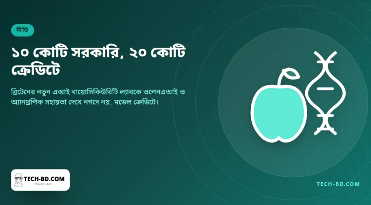 এআই বায়োসিকিউরিটি ল্যাবে ১০ কোটি পাউন্ড দেবে ব্রিটেন — আর ওপেনএআই ও অ্যানথ্রপিক দিচ্ছে ২০ কোটি পাউন্ডের মডেল ক্রেডিট