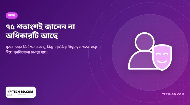 স্বয়ংক্রিয় প্রত্যাখ্যান মানুষ দিয়ে পুনর্বিবেচনার অধিকার আছে — জানেন না চারজনের তিনজনই