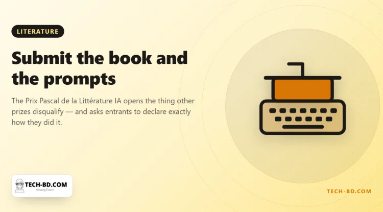 A new French literary prize is only for AI-assisted books, and you must submit your prompts with the manuscript