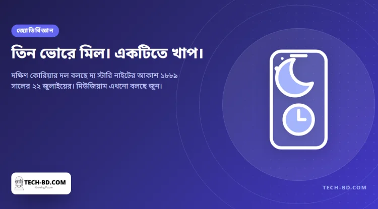 ভ্যান গঘ ‘দ্য স্টারি নাইট’-এ কোন ভোরের আকাশ এঁকেছেন, জ্যোতির্বিজ্ঞানীরা বলছেন তাঁরা পেয়েছেন—মিউজিয়াম একমত নয়